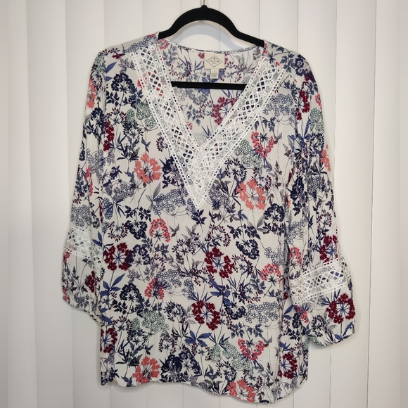 St. John's Bay Floral One Piece Size 10 main image 1